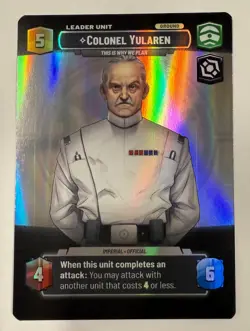 Star Wars Unlimited Colonel Yularen This is Why We Plan Card - Showcase - 1026 - Image 1