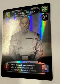 Star Wars Unlimited Colonel Yularen This is Why We Plan Card - Showcase - 1026 - Image 4