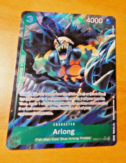 ONE PIECE ENGLISH CARD HOLO GAME CARTE ARLONG EB02-011 ALT EN MINT - Image 1