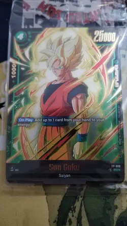 Dragon Ball Super Card Game: Fusion World Son Goku FP-008 PR Sealed Winner Pre-R - Image 1