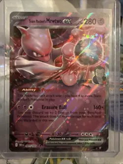 Pokemon TCG Team Rockets Mewtwo EX Double Rare Card #81 Pack Fresh Mint - Image 1