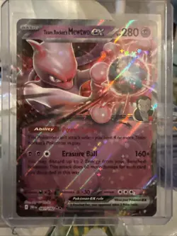 Pokemon TCG Team Rockets Mewtwo EX Double Rare Card #81 Pack Fresh Mint - Image 2