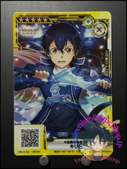 Kirigaya Kazuto Kirito Sword Art Online Arcade SAO Card H00654 SAOAC Japanese - Image 1