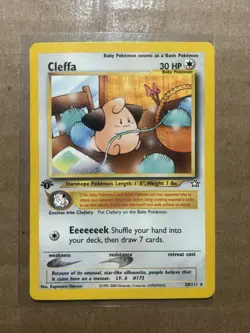 Cleffa - 20/111 - Pokemon Neo Genesis 1st Edition Rare Card WOTC DMG - Image 1