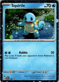 Squirtle - (Cosmos Holo) Promo SV: Scarlet & Violet Promo Cards 048 NM - Pokemon - Image 1