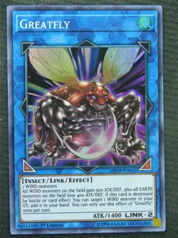 Greatfly MP19 Super Rare - 1st ed - Yugioh Card #8QH - Image 1