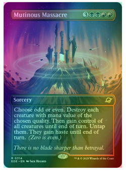 Mutinous Massacre - Foil - Borderless Edge of Eternities - Image 1