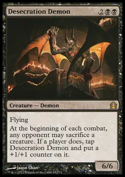 MTG Magic the Gathering Desecration Demon (63/286) Return to Ravnica NM - Image 1