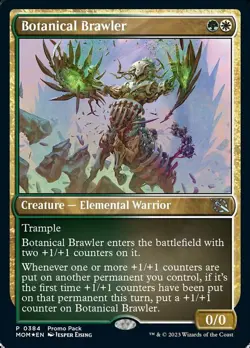 MTG Magic the Gathering Botanical Brawler (384/526) March of the Machine NM - Image 1
