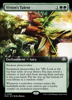 MTG Vivien's Talent (86/533) March of the Machine Commander NM - Image 1