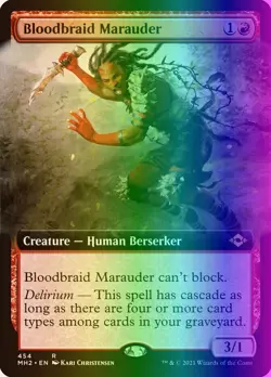 MTG Magic the Gathering Bloodbraid Marauder (454/767) Modern Horizons 2 LP FOIL - Image 1