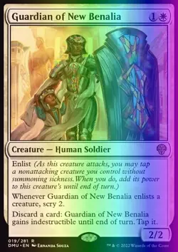 MTG Guardian of New Benalia (19/516) Dominaria United NM FOIL - Image 1