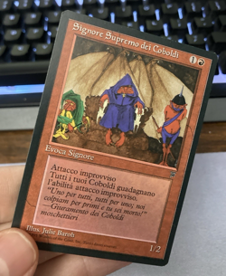 MTG Kobold Overlord Legends Italian Very Nice LP+/NM - Image 2