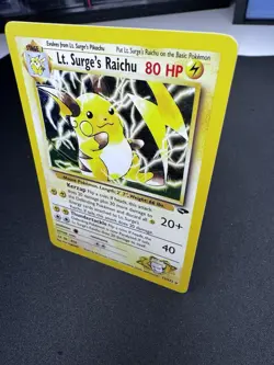 Lt. Surge's Raichu 11/132 Gym Challenge Holo - Vintage Pokemon TCG - R2 - Image 5