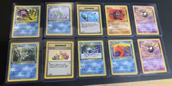 Lot Of 10 - Pokemon 1st Editions - Gastly, Tentacruel, Kingler, Golduck, Omastar - Image 1