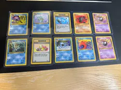 Lot Of 10 - Pokemon 1st Editions - Gastly, Tentacruel, Kingler, Golduck, Omastar - Image 2