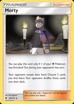 Pokemon Morty (186/240) Lost Thunder LP - Image 1