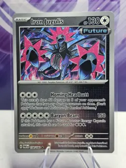 Iron Jugulis Reverse Holo Rare - 158/182 - Paradox Rift Pokemon 2023 - Image 1
