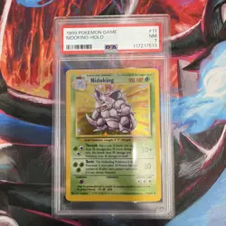 1999 Pokemon Game Nidoking Holo PSA 7 11/102 - Image 1