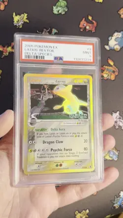 2005 POKEMON EX DELTA SPECIES #9 LATIOS-REVERSE FOIL PSA 9 - Image 2