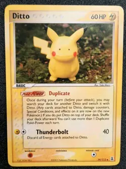 Vintage Pokemon TCG Ditto Delta Species English 2005 Near Mint 39/113 - Image 1
