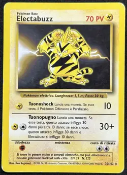 POKEMON~ELECTABUZZ~20/102~SET BASE~ITA~PL - Image 1
