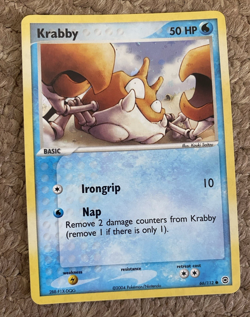 Pokemon TCG - Krabby - EX Fire Red Leaf Green - Reverse Holo - 66/112 - Image 1