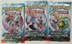 Pokemon 3X Journey Together booster packs new and sealed - Image 1