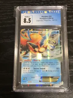 2013 POKEMON BLACK & WHITE LEGENDARY TREASURES# 45 KELDEO EX - CGC 8.5 - Image 1