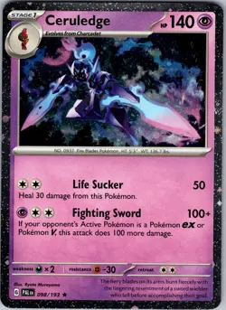 Ceruledge 098/193 - Paldea Evolved - Cosmos Holo - Pokemon TCG - Ships Free - Image 1