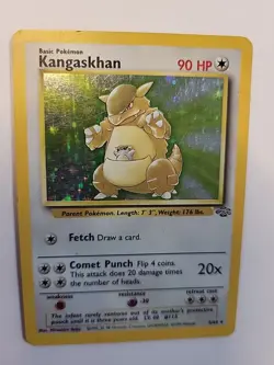 Wizards of the Coast Kangaskhan Jungle 05/64 Holo Rare 90 HP Pokemon TCG - Image 3