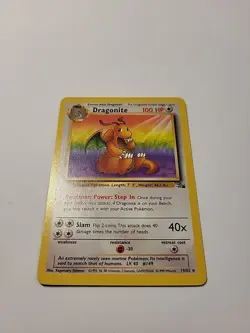 Pokemon 1999 Dragonite 19/62 Fossil Set Rare Vintage WOTC Lightly Played - Image 2