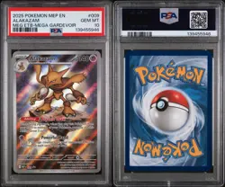 Pokemon Alakazam Mega Evolutions Mega Gardevoir ETB Promo #009 PSA 10 Gem Mint - Image 1