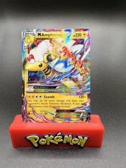 Mega Ampharos EX 28/98 Pokemon Ancient Origins Ultra Holo Rare TCG NM - Image 1