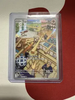 Timburr 183/167 Illustration Rare Pokemon TCG Twilight Masquerade NM - Image 1