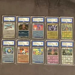 Pokemon Graded Bundle Of 10 Slabs - Image 1