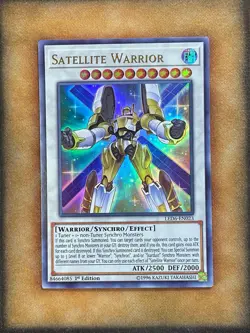 Yugioh Satellite Warrior LED6-EN023 Ultra Rare 1st Ed NM - Image 1