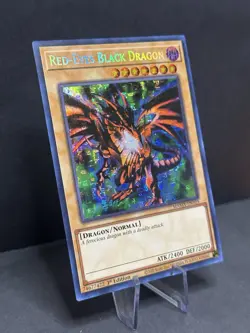 Yu-Gi-Oh! TCG Red-Eyes Black Dragon MAMA-EN105 Secret Pharaoh's Rare NM - Image 2