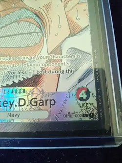 One Piece Monkey D. Garp Alt Art OP02-002 Paramount War ENG Box Foil - Image 3
