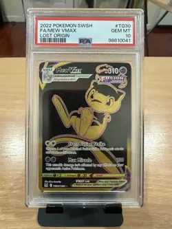 PSA 10 Mew Vmax Lost Origin TG30/TG30 Holo Pokemon Card FA 2022 - Image 1