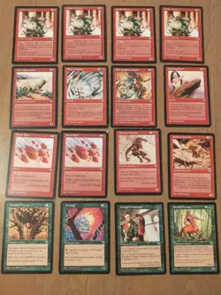 116 cards: Mirage (Magic the Gathering), Good quality or better (Wall of Roots) - Image 5