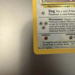 Pokemon TCG Clefairy Doll Holo 2nd Edition 6/130 Pokemon Card - Image 5