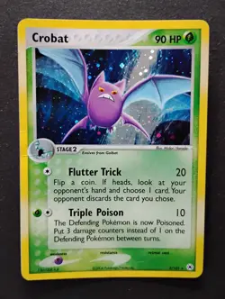 Crobat 3/101 Hidden Legends Holo Rare 2004 Vintage Pokemon TCG Card MP - Image 1