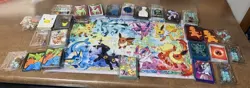 Pokemon TCG Mixed Lot : Assorted Card Sleeves/ Coins/ Game Pieces/ Play Mat - Image 1