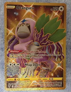 Oranguru 199/185 Vivid Voltage Full Art Gold Secret Rare Pokemon Card * New * - Image 1