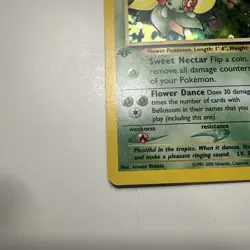 Pokemon TCG Bellossom Neo Genesis 3/111 1st Edition Holo Rare Card 2000 MINT - Image 2