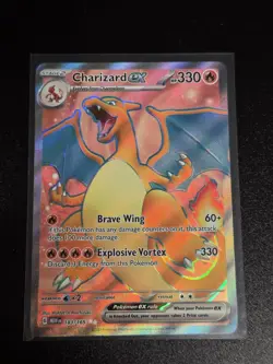 Pokemon TCG Charizard EX Scarlet Violet Card 151 183/165 NM/M Condition - Image 1