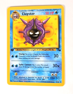 Pokemon TCG Cloyster 1999 Wizards Of The Coast Fossil Set 1st Edition Card 32/62 - Image 3