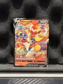 Infernape V - SWSH252 - Pokemon Sword & Shield Promo Ultra Rare Holo Card NM - Image 1