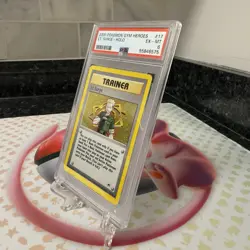 PSA 6 EX-MT 2000 Pokemon Lt. Surge Gym Heroes Holo Card 17/132 - Image 3
